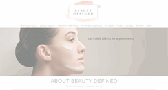 Desktop Screenshot of beauty-defined.co.uk